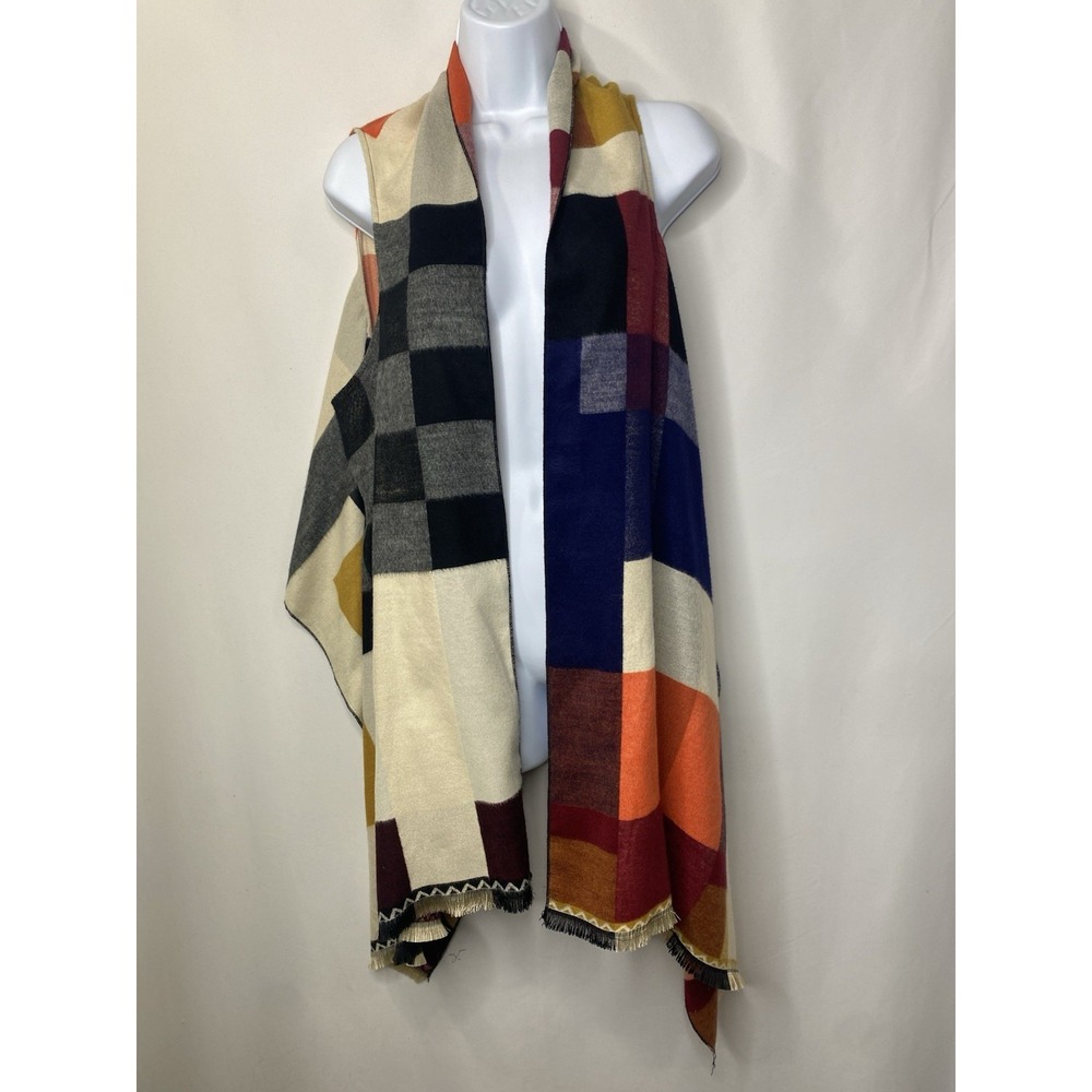 Rampage Womens Shawl Vest One Size  Fall Cozy Pumpkin Patch Swag Super Soft Folk